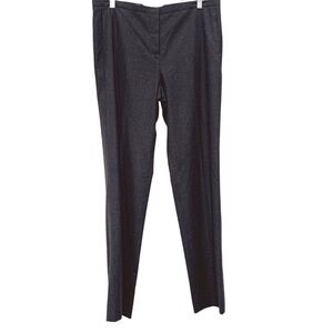 Jil Sander‎ Gray Wool Blend Trouser Pants Size 8 Flat Front Straight Leg Career
